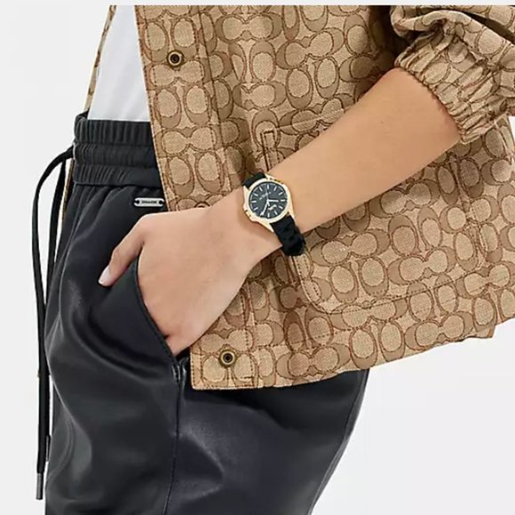 Coach Libby Watch, Water Resistant, Black - Picture 2 of 5